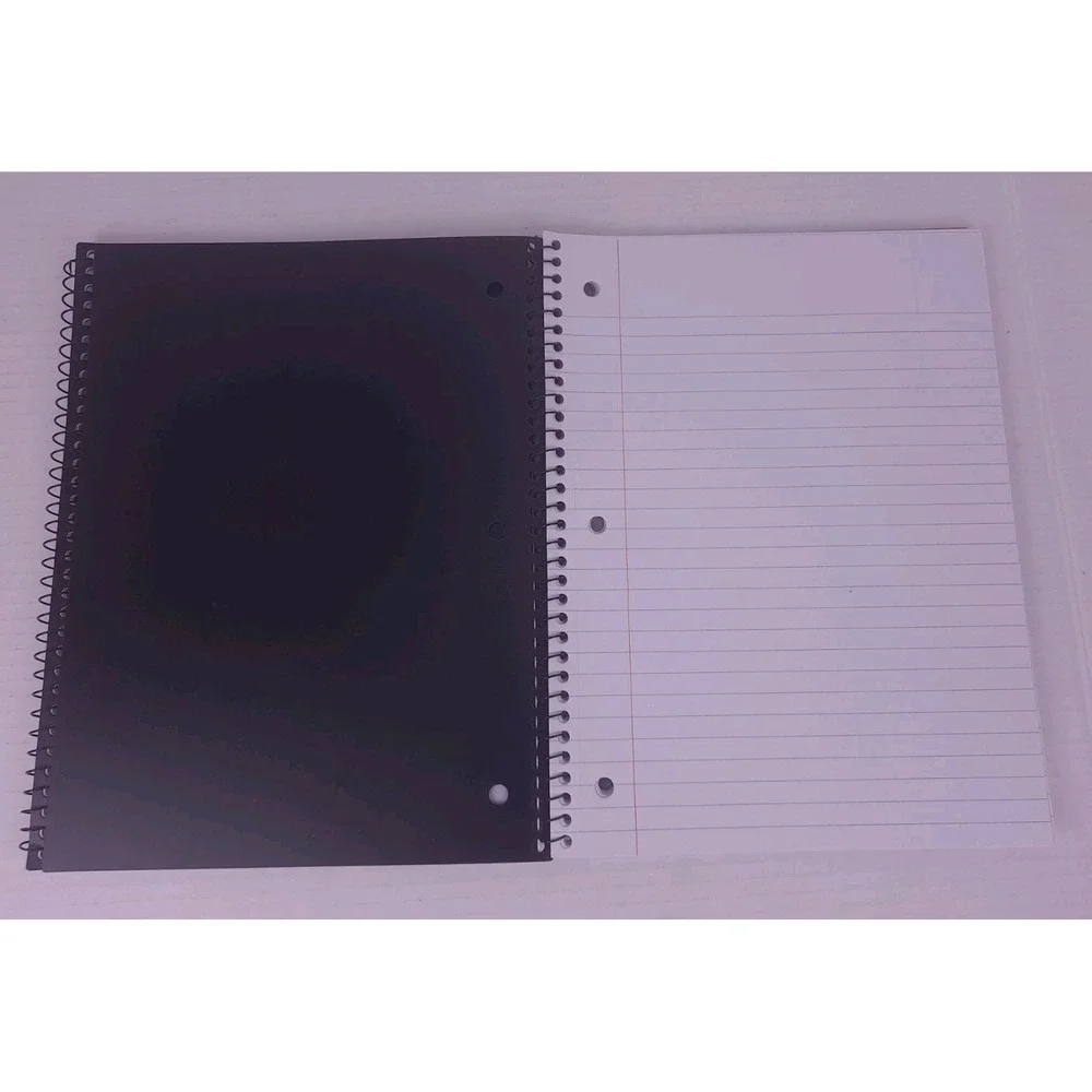 Set Of 6 Up & Up Wide Ruled Notebooks, 70 Sheets,‎ Hot Pink, Black, Blue